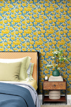 Cargar imagen en el visor de la galería, Yellow Floral Flower Background Pattern Wall Mural. #6456
