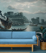 Carregar imagem no visualizador da galeria, The Island of Tortosa from Views in the Ottoman Dominions Illustration Wall Mural. Sailing through the Mediterranean Islands. #6457
