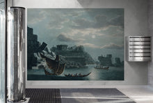 Load image into Gallery viewer, The Island of Tortosa from Views in the Ottoman Dominions Illustration Wall Mural. Sailing through the Mediterranean Islands. #6457
