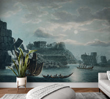 Load image into Gallery viewer, The Island of Tortosa from Views in the Ottoman Dominions Illustration Wall Mural. Sailing through the Mediterranean Islands. #6457
