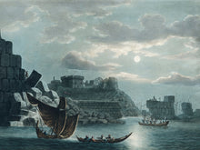 Load image into Gallery viewer, The Island of Tortosa from Views in the Ottoman Dominions Illustration Wall Mural. Sailing through the Mediterranean Islands. #6457
