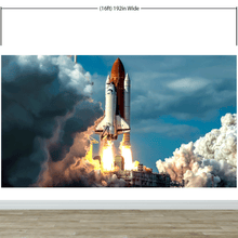 Load image into Gallery viewer, Space Shuttle Wall Mural Wallpaper. NASA Theme Wall Decor. #6470
