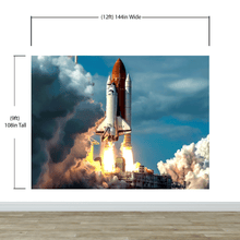 Load image into Gallery viewer, Space Shuttle Wall Mural Wallpaper. NASA Theme Wall Decor. #6470
