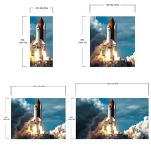 Cargar imagen en el visor de la galería, Space Shuttle Wall Mural Wallpaper. NASA Theme Wall Decor. #6470
