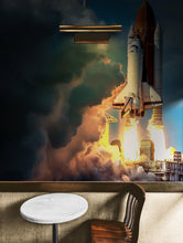 Load image into Gallery viewer, Space Shuttle Wall Mural Wallpaper. NASA Theme Wall Decor. #6470
