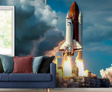 Carregar imagem no visualizador da galeria, Space Shuttle Wall Mural Wallpaper. NASA Theme Wall Decor. #6470
