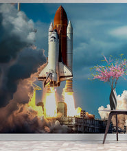 Cargar imagen en el visor de la galería, Space Shuttle Wall Mural Wallpaper. NASA Theme Wall Decor. #6470
