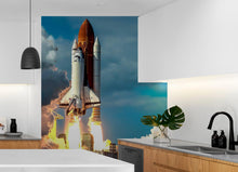 Load image into Gallery viewer, Space Shuttle Wall Mural Wallpaper. NASA Theme Wall Decor. #6470
