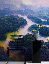 Cargar imagen en el visor de la galería, Tropical Rainforest Wall Mural Painting. #6475
