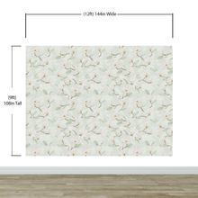 Cargar imagen en el visor de la galería, White Magnolia Wall Mural Peel and Stick Wallpaper. #6477
