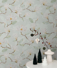 Carregar imagem no visualizador da galeria, White Magnolia Wall Mural Peel and Stick Wallpaper. #6477
