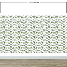 Cargar imagen en el visor de la galería, Tiger and Leopard Wallpaper Pattern. Safari Animal Print Wall Mural. #6478
