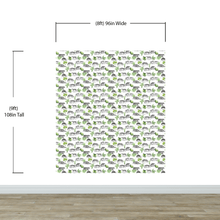 Cargar imagen en el visor de la galería, Tiger and Leopard Wallpaper Pattern. Safari Animal Print Wall Mural. #6478
