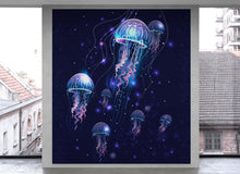 Load image into Gallery viewer, Jellyfish Wallpaper. Underwater Ocean Scene Wall Mural. #6480
