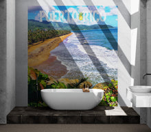 Load image into Gallery viewer, Puerto Rico Beach Wallpaper. Peel and Stick Wall Mural. #6481
