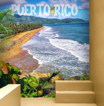 Load image into Gallery viewer, Puerto Rico Beach Wallpaper. Peel and Stick Wall Mural. #6481
