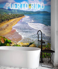 Load image into Gallery viewer, Puerto Rico Beach Wallpaper. Peel and Stick Wall Mural. #6481
