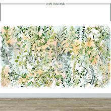 Load image into Gallery viewer, Eucalyptus Wallpaper in Pastel Color Watercolor. #6483
