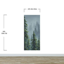 Load image into Gallery viewer, Nature Rainforest Wall Mural Wallpaper. Misty Forest Landscape. #6494
