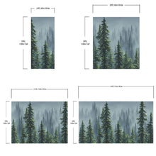 Load image into Gallery viewer, Nature Rainforest Wall Mural Wallpaper. Misty Forest Landscape. #6494
