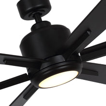 Cargar imagen en el visor de la galería, 65&quot; Bendan Industrial Downrod Mount Ceiling Fan with Lighting and Remote Control
