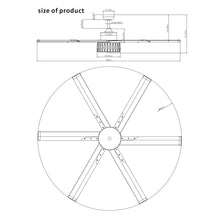 Carregar imagem no visualizador da galeria, 65&quot; Modern Brushed Nickel DC Motor Downrod Mount Reversible Ceiling Fan with Lighting and Remote Control
