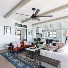 Load image into Gallery viewer, 65&quot; Modern Reversible Ceiling Fan with Lighting and Remote Control
