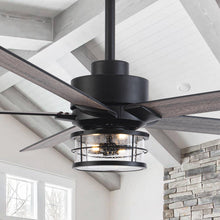 Load image into Gallery viewer, 65&quot; Modern Reversible Ceiling Fan with Lighting and Remote Control
