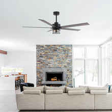 Load image into Gallery viewer, 65&quot; Modern Reversible Ceiling Fan with Lighting and Remote Control
