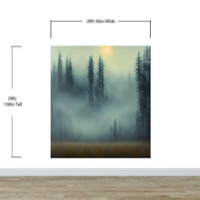 Load image into Gallery viewer, Misty Forest Wallpaper, Peel and Stick Wall Mural. #6501
