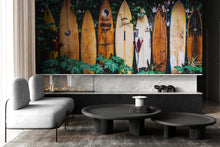 Carregar imagem no visualizador da galeria, Surfboards Wall Mural. Peel and Stick Wallpaper. Summer Tropical Beach Theme Decor. #6509
