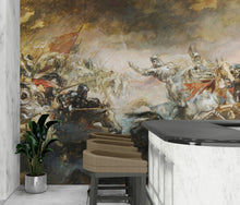 Cargar imagen en el visor de la galería, The Phantom Horseman Antique Painting Wallpaper. Peel and Stick Wallpaper. #6510
