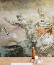 Load image into Gallery viewer, The Phantom Horseman Antique Painting Wallpaper. Peel and Stick Wallpaper. #6510
