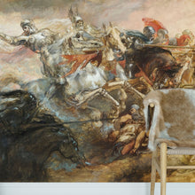 Cargar imagen en el visor de la galería, The Phantom Horseman Antique Painting Wallpaper. Peel and Stick Wallpaper. #6510
