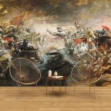 Carregar imagem no visualizador da galeria, The Phantom Horseman Antique Painting Wallpaper. Peel and Stick Wallpaper. #6510
