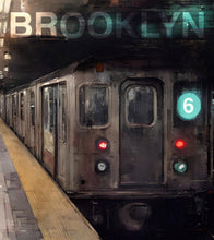 Load image into Gallery viewer, Brooklyn Art Wallpaper. Subway 6 Train Peel and Stick Wall Mural #6516
