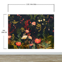 Cargar imagen en el visor de la galería, Chinoiserie Flowers Wallpaper. Asian Wall Art Mural #6517
