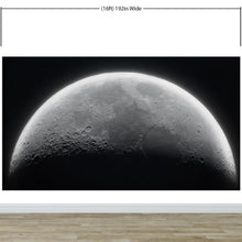 Load image into Gallery viewer, Moon Wallpaper. Black and White Wall Decor. #6532
