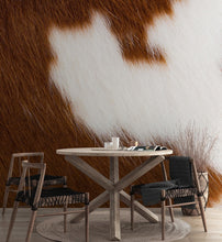 Load image into Gallery viewer, Country-Style Cowhide Wallpaper for Rustic Home Decor. #6541
