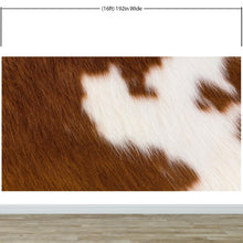 Cargar imagen en el visor de la galería, Country-Style Cowhide Wallpaper for Rustic Home Decor. #6541
