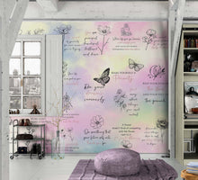 Cargar imagen en el visor de la galería, Affirmation Quote Wallpaper. Self Care Meditation Quote Bedroom Decor. #6545
