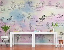 Cargar imagen en el visor de la galería, Affirmation Quote Wallpaper. Self Care Meditation Quote Bedroom Decor. #6545
