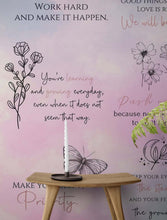 Cargar imagen en el visor de la galería, Affirmation Quote Wallpaper. Self Care Meditation Quote Bedroom Decor. #6545
