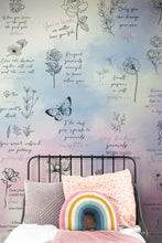 Load image into Gallery viewer, Affirmation Quote Wallpaper. Self Care Meditation Quote Bedroom Decor. #6545
