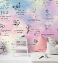 Cargar imagen en el visor de la galería, Affirmation Quote Wallpaper. Self Care Meditation Quote Bedroom Decor. #6545
