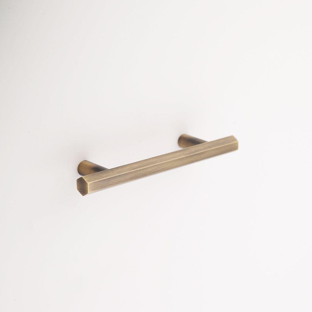 Abigail Solid Brass Drawer Pull - 3.75 Inch Centers