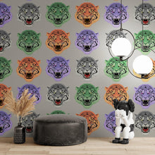 Cargar imagen en el visor de la galería, Asian Tiger Wallpaper Peel and Stick Wall Mural. #6573
