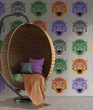 Cargar imagen en el visor de la galería, Asian Tiger Wallpaper Peel and Stick Wall Mural. #6573
