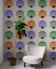 Cargar imagen en el visor de la galería, Asian Tiger Wallpaper Peel and Stick Wall Mural. #6573
