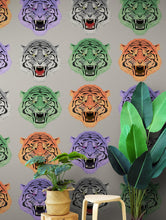 Cargar imagen en el visor de la galería, Asian Tiger Wallpaper Peel and Stick Wall Mural. #6573
